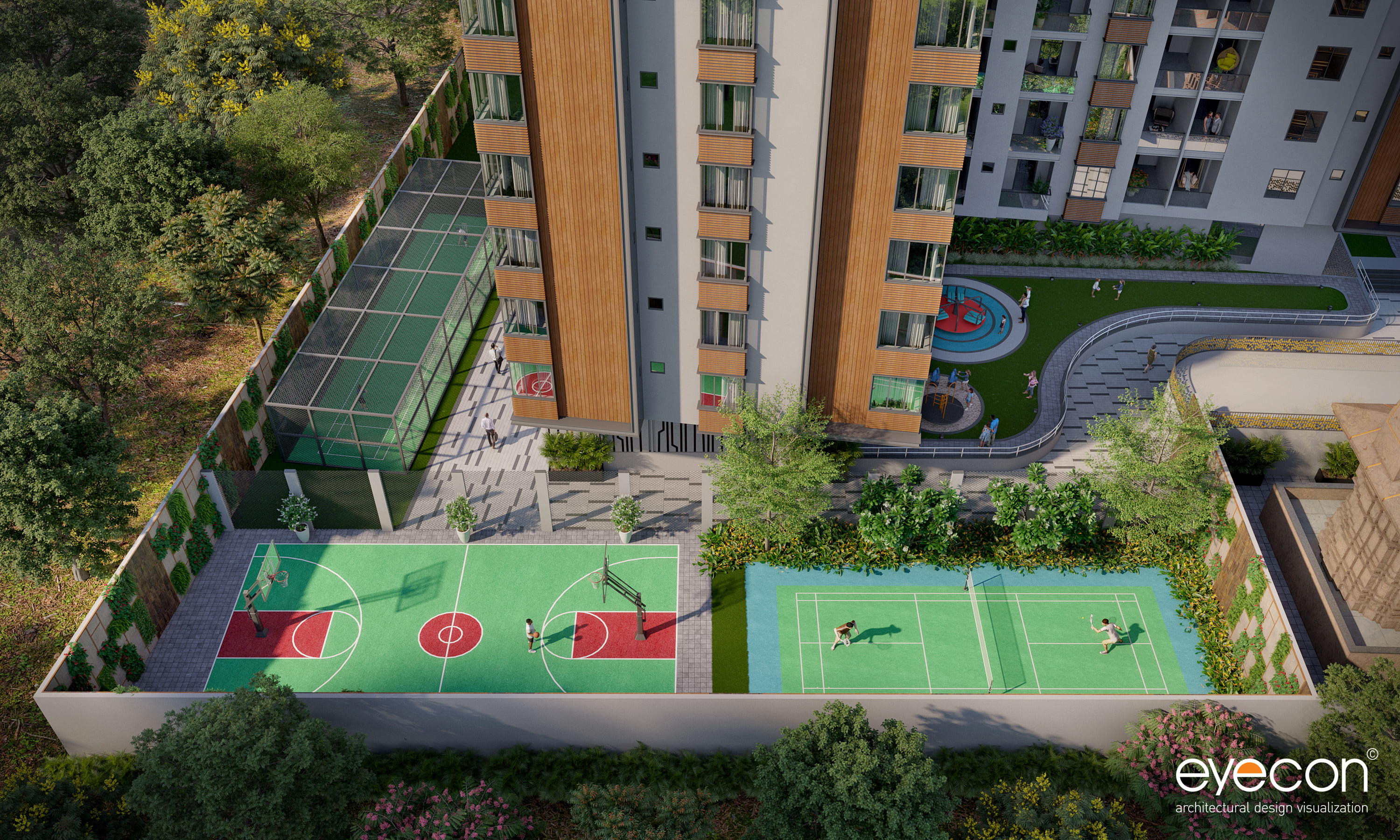 Tennis/ Badminton court